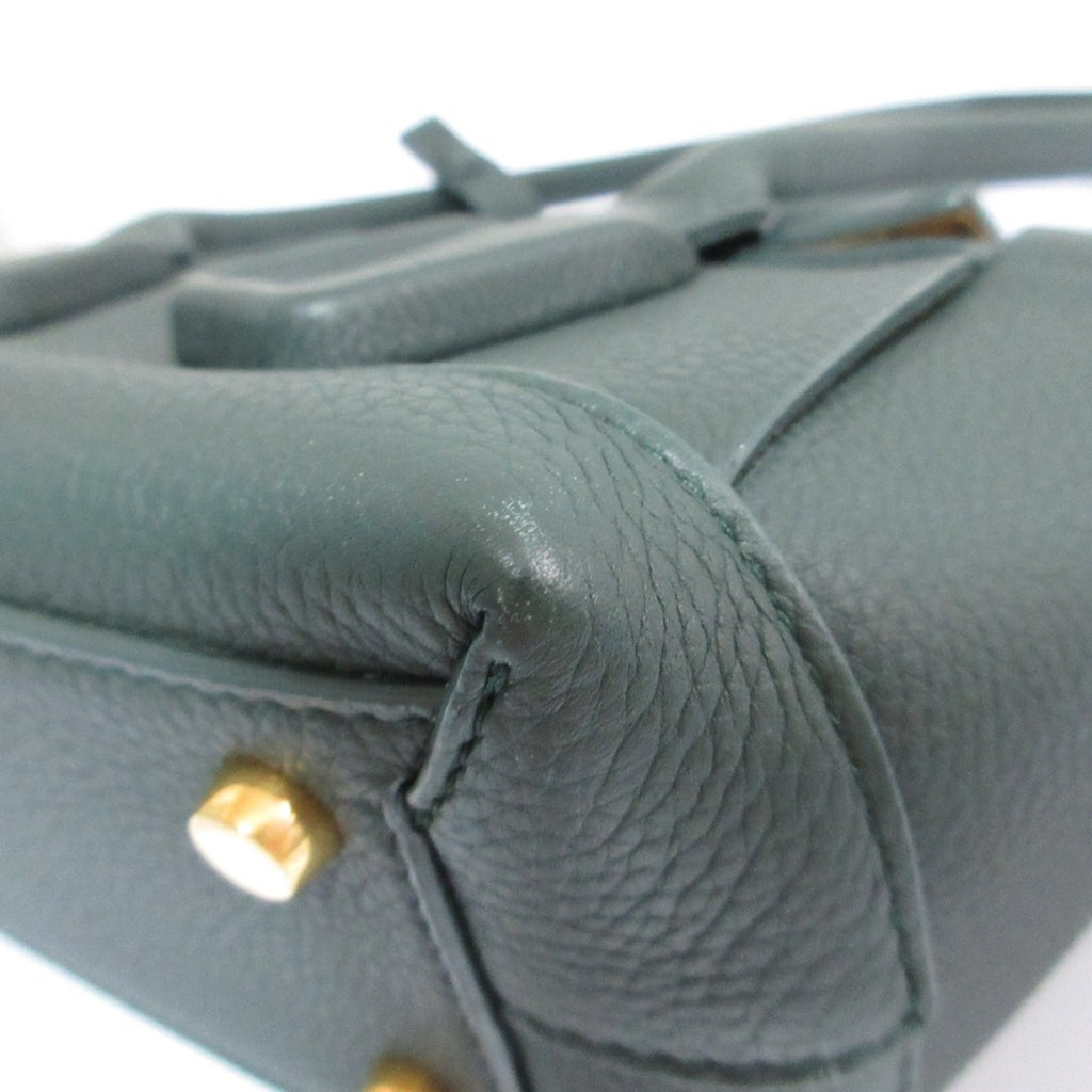 Bottega Veneta Green Leather Handbag Shoulder Bag