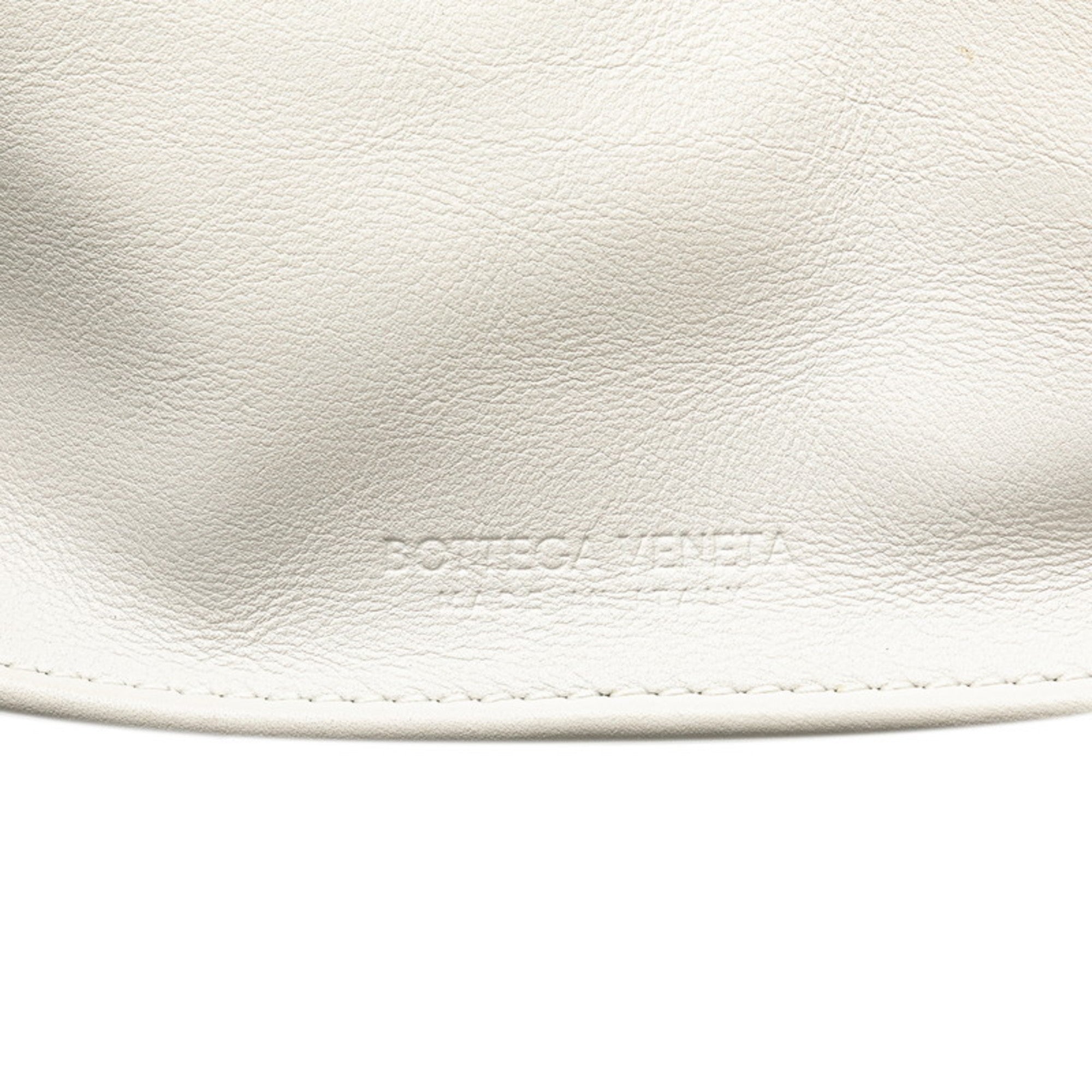 Bottega Veneta White Leather Handbag