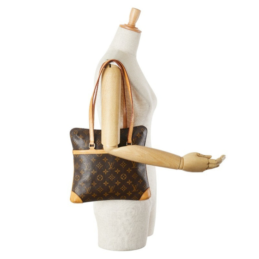 Louis Vuitton Brown Pvc Leather Handbag Shoulder Bag