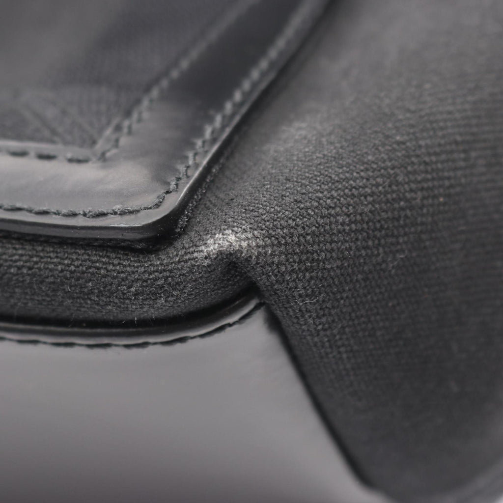 Balenciaga Black Canvas Leather Handbag Tote