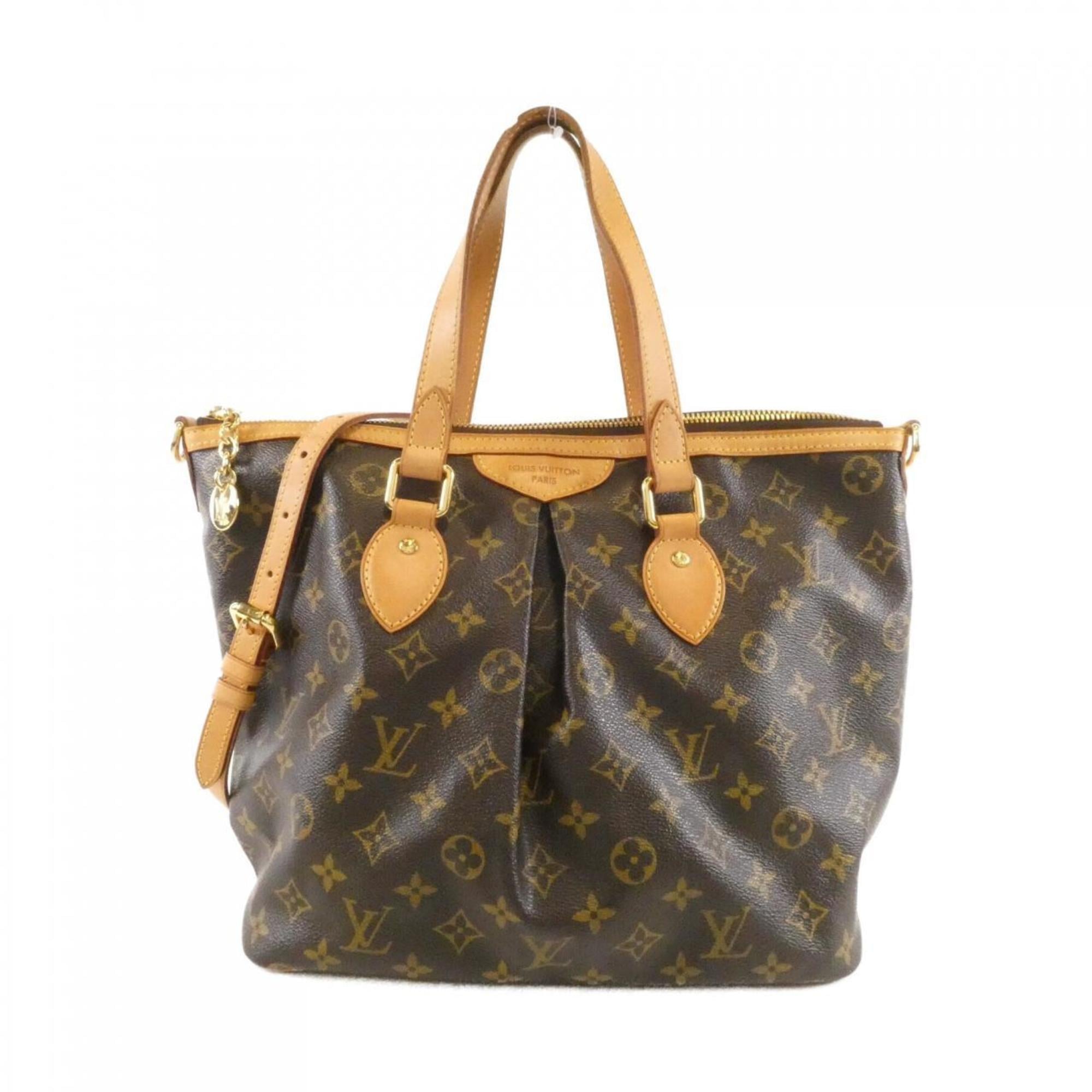 Louis Vuitton Marron Coated Canvas Handbag