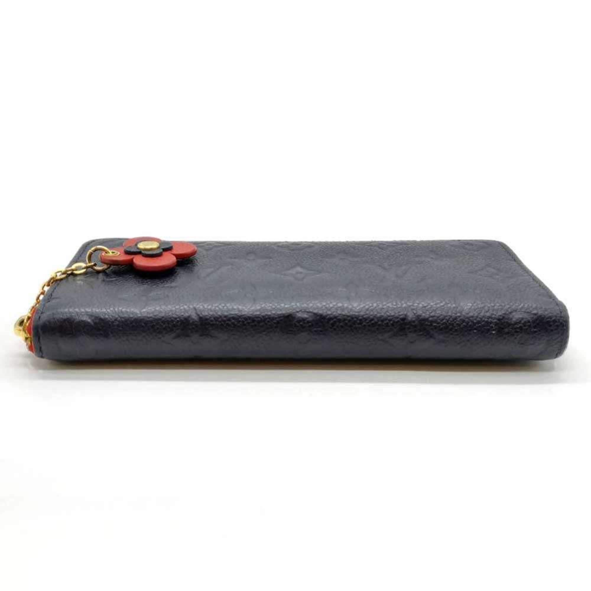 Louis Vuitton Monogram Empreinte Marine Rouge Navy Red Color Monogram Empreinte Long Wallet