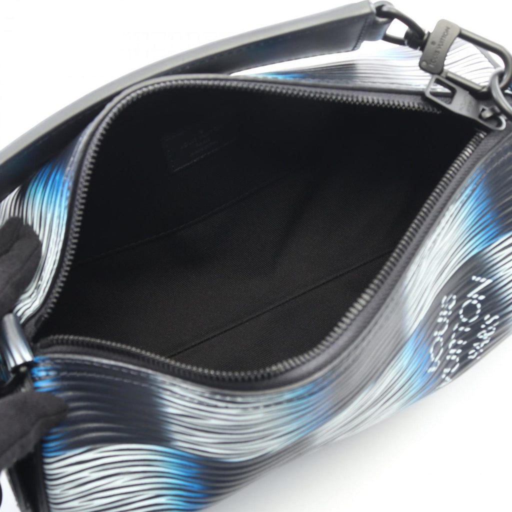 Louis Vuitton Black Blue Epi Leather Handbag