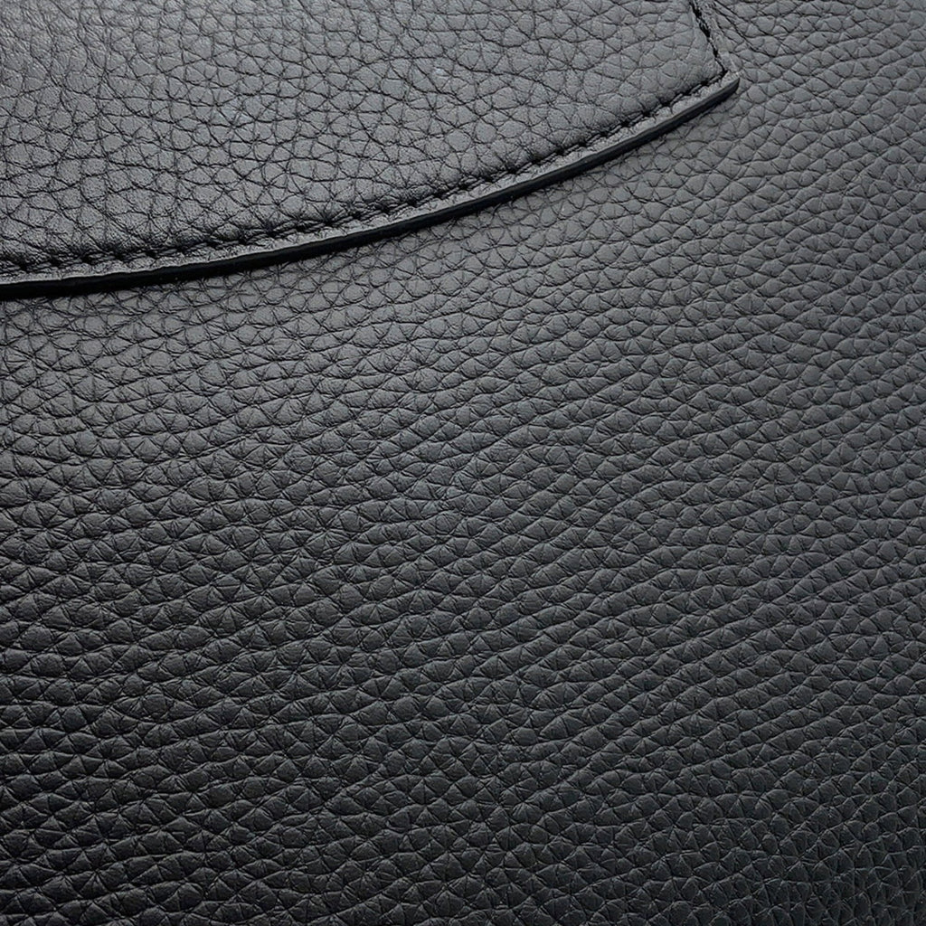 Louis Vuitton Black Noir Exotic Leather Handbag Shoulder Bag