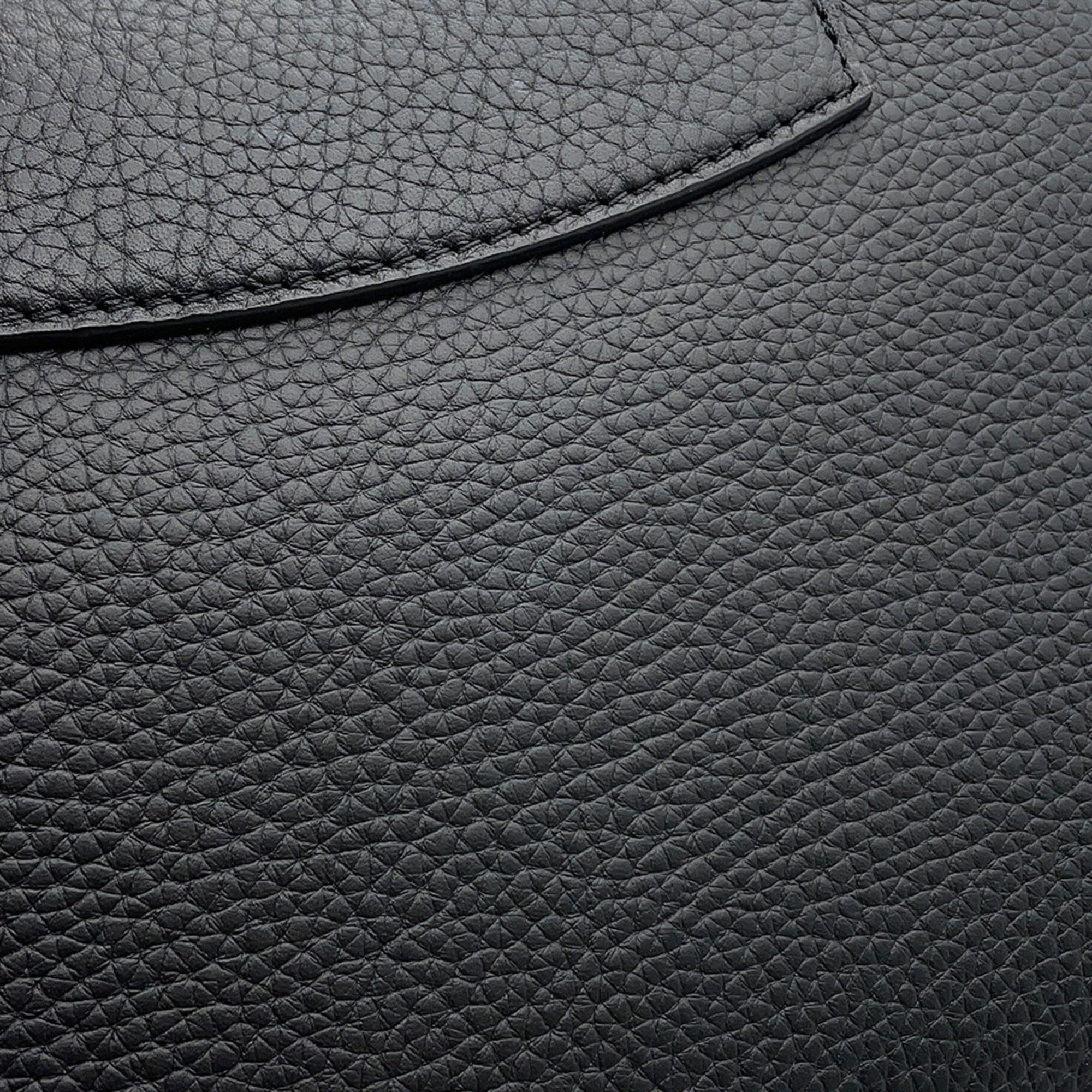 Louis Vuitton Black Noir Exotic Leather Handbag Shoulder Bag