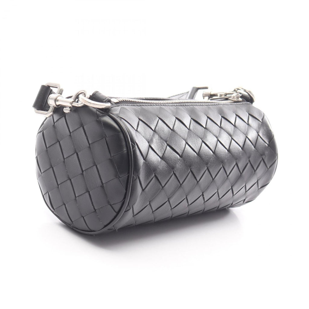 Bottega Veneta Black Intrecciato Shoulder Bag