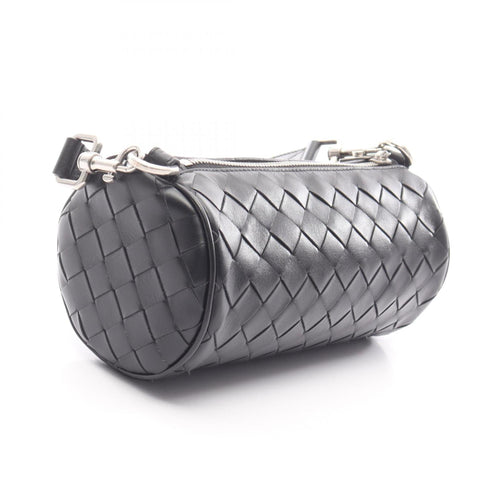 Bottega Veneta Black Intrecciato Shoulder Bag
