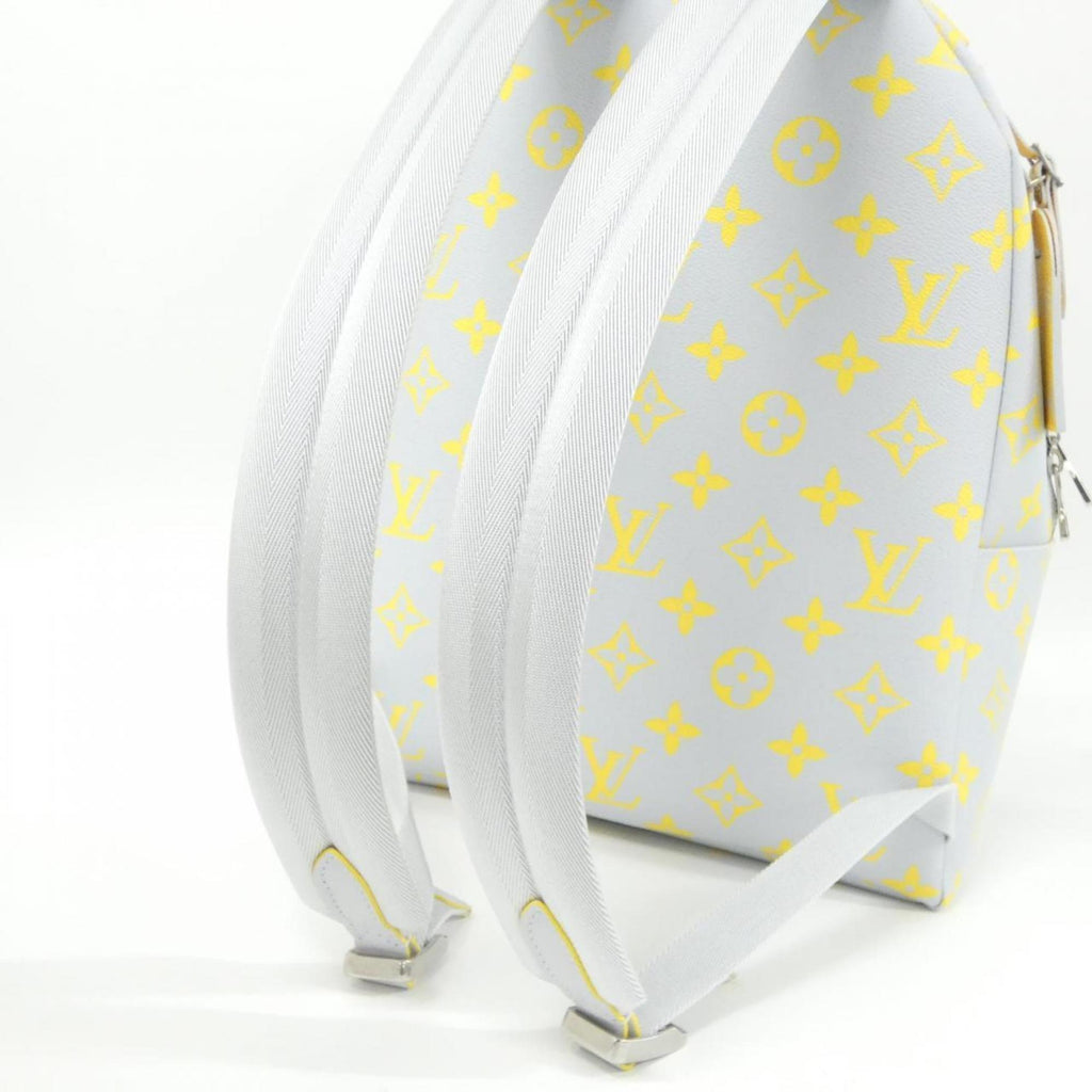 Louis Vuitton Gray Jaune Coated Canvas Backpack