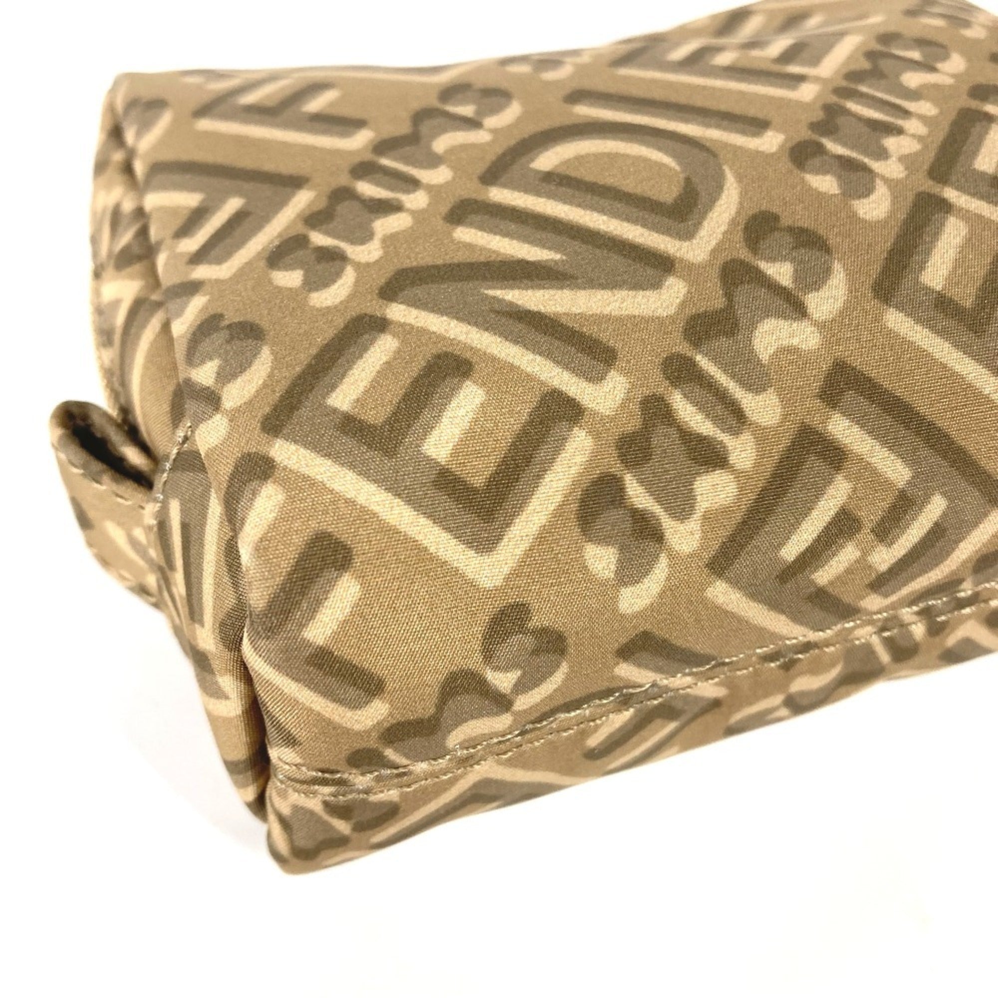 Fendi Beige Nylon Pouch