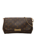 Louis Vuitton Brown Pvc Leather Handbag Shoulder Bag
