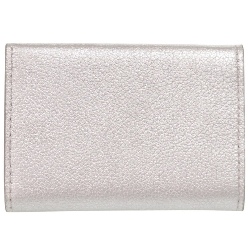 Louis Vuitton Silver Leather Wallet (Tri-Fold)