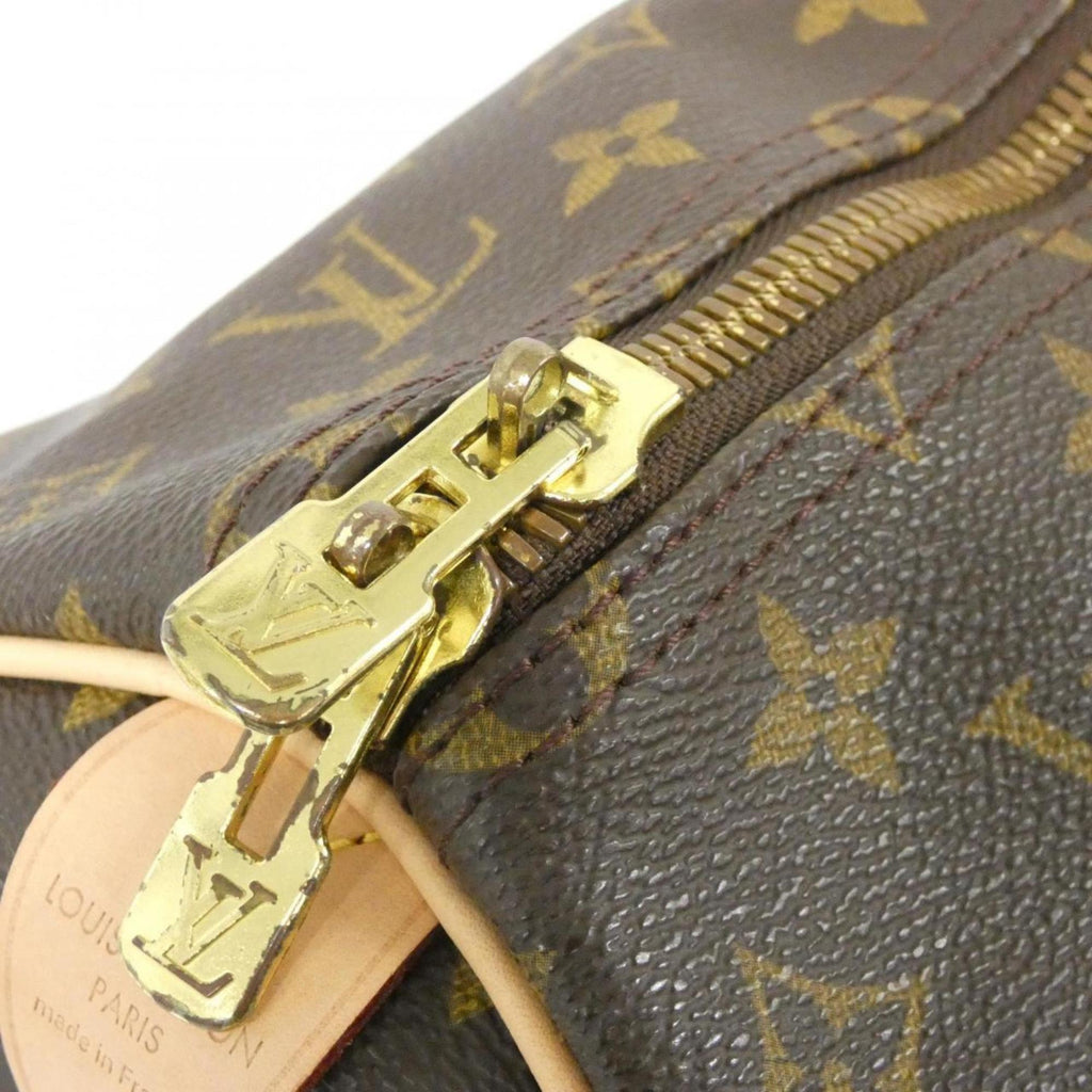 Louis Vuitton Brown Coated Canvas Boston Bag