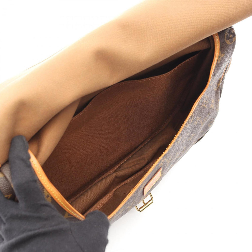 Louis Vuitton Brown Pvc Leather Shoulder Bag