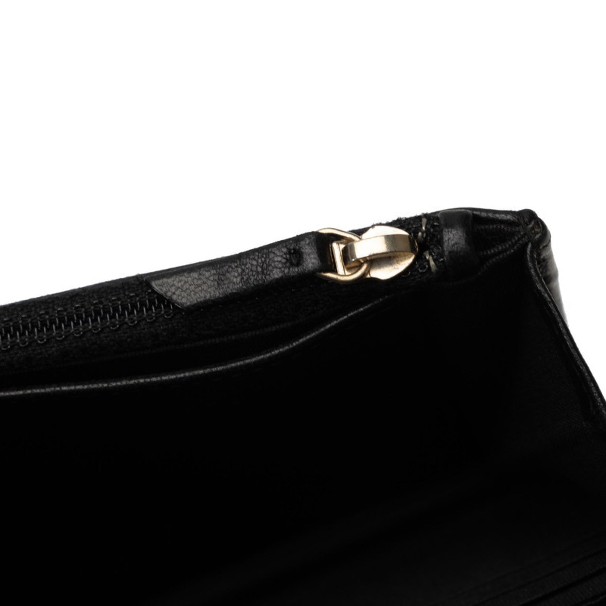 Chanel Black Suede Chain/Shoulder Wallet