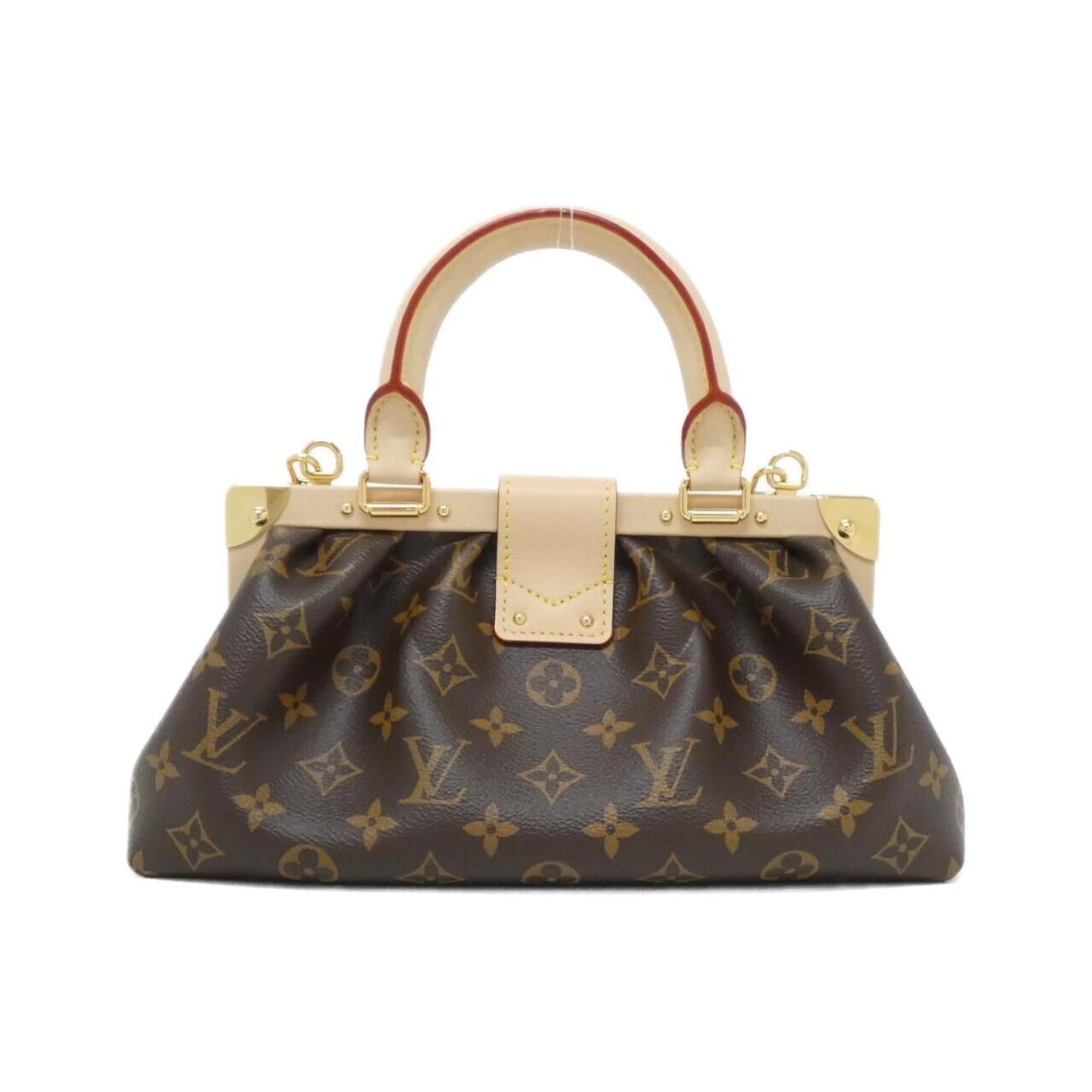 Louis Vuitton Marron Coated Canvas Handbag