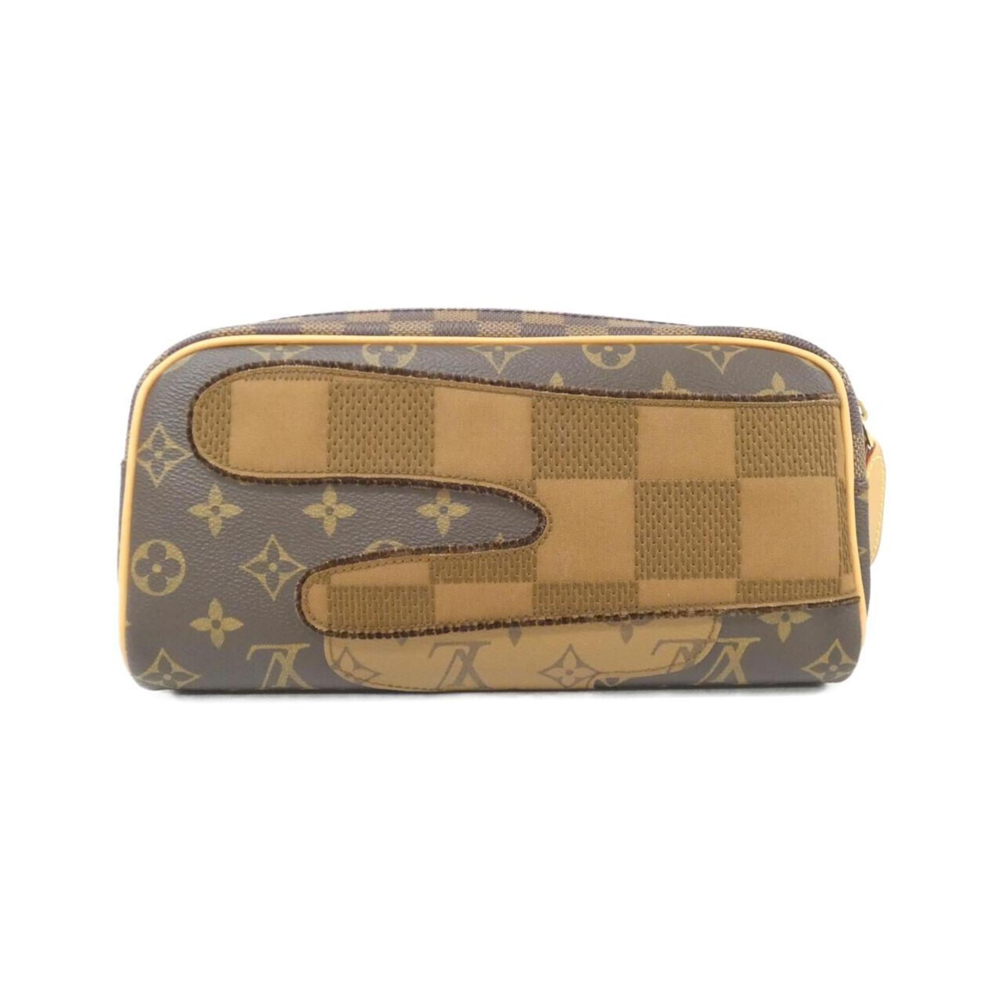 Louis Vuitton Brown Coated Canvas Handbag