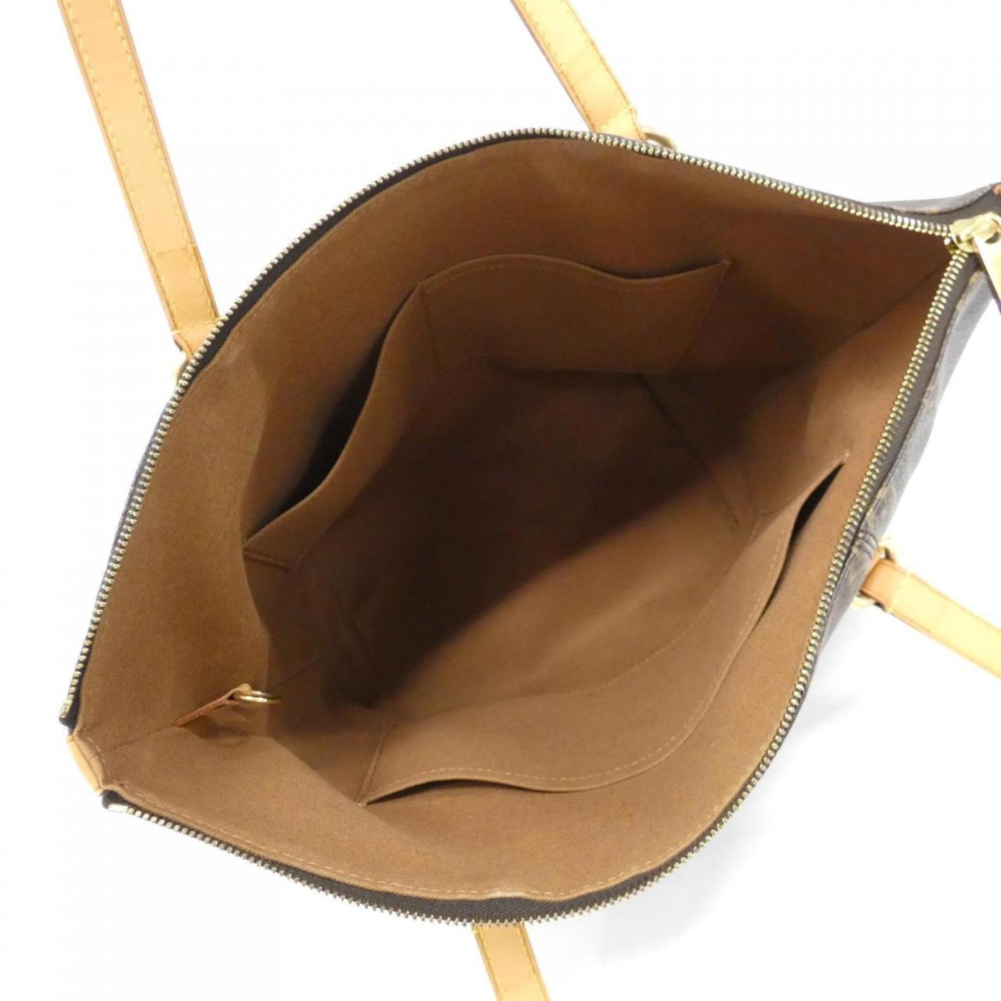 Louis Vuitton Brown Coated Canvas Handbag