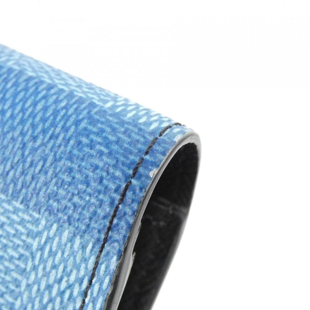 Louis Vuitton Blue Coated Canvas Long Wallet