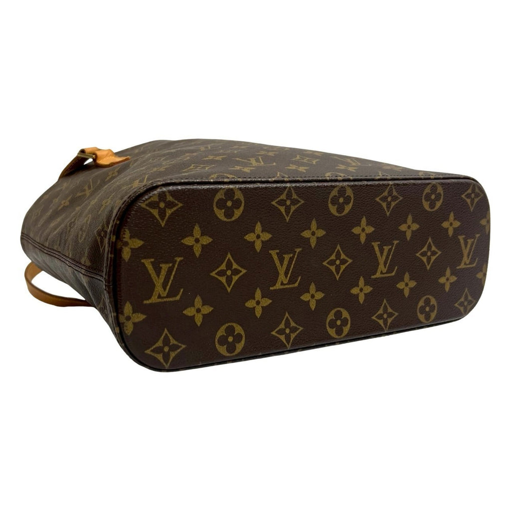 Louis Vuitton Brown Leather Pvc Handbag Tote Bag