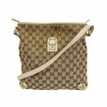 Gucci Brown Canvas Shoulder Bag (Pre-Owned)