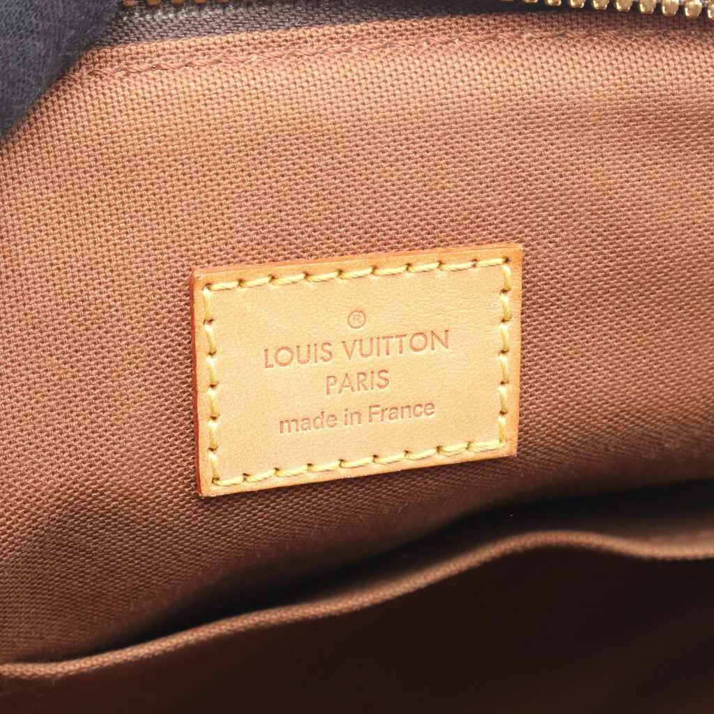 Louis Vuitton Monogram Brown Coated Canvas Handbag