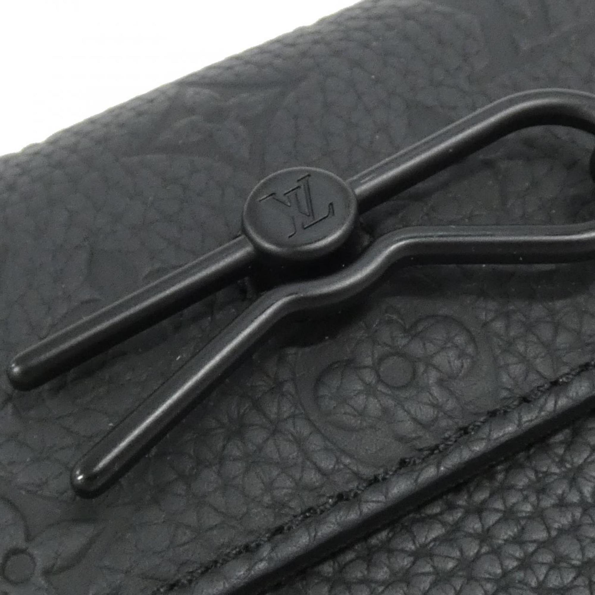 Louis Vuitton Black Leather Shoulder Bag