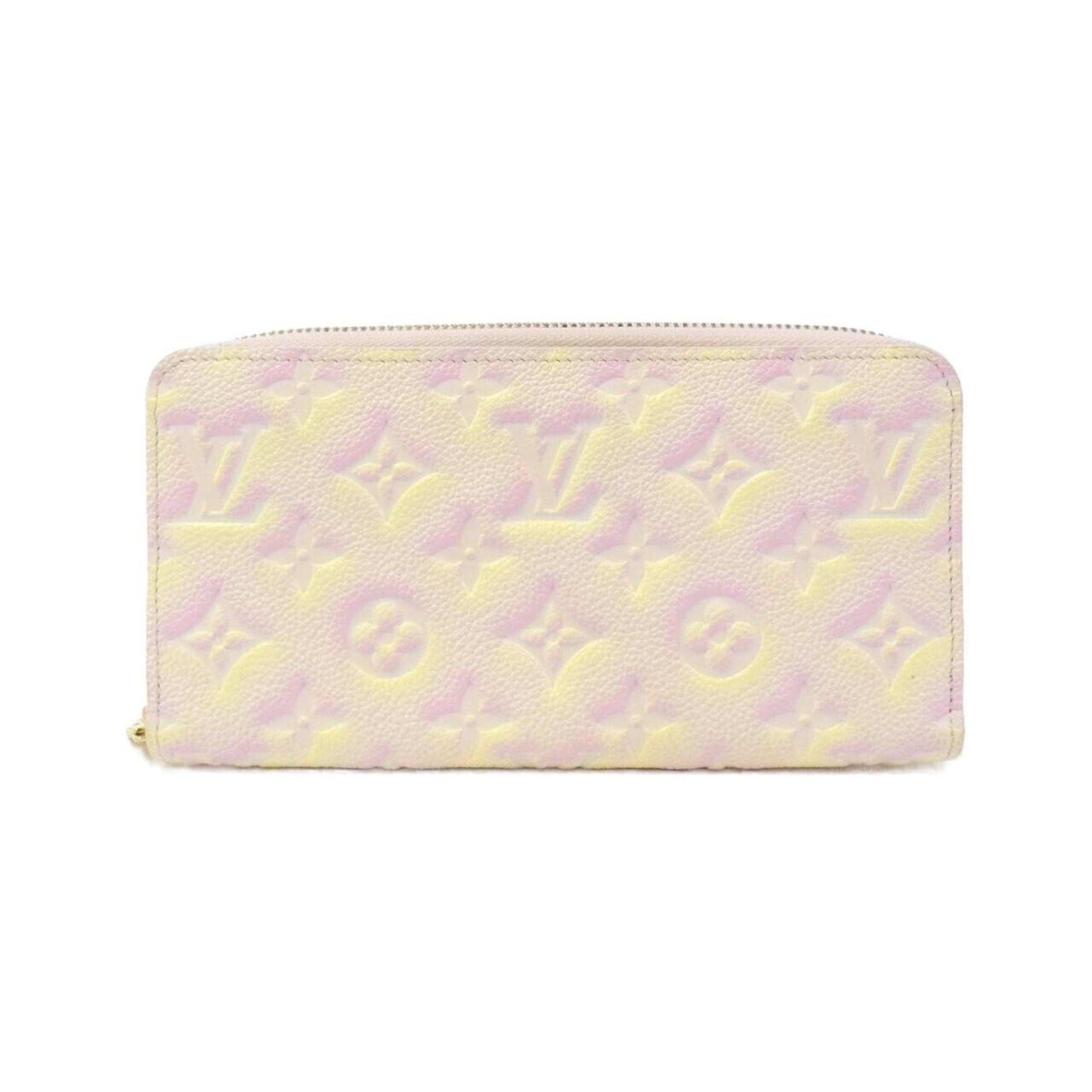 Louis Vuitton Light Pink Leather Long Wallet