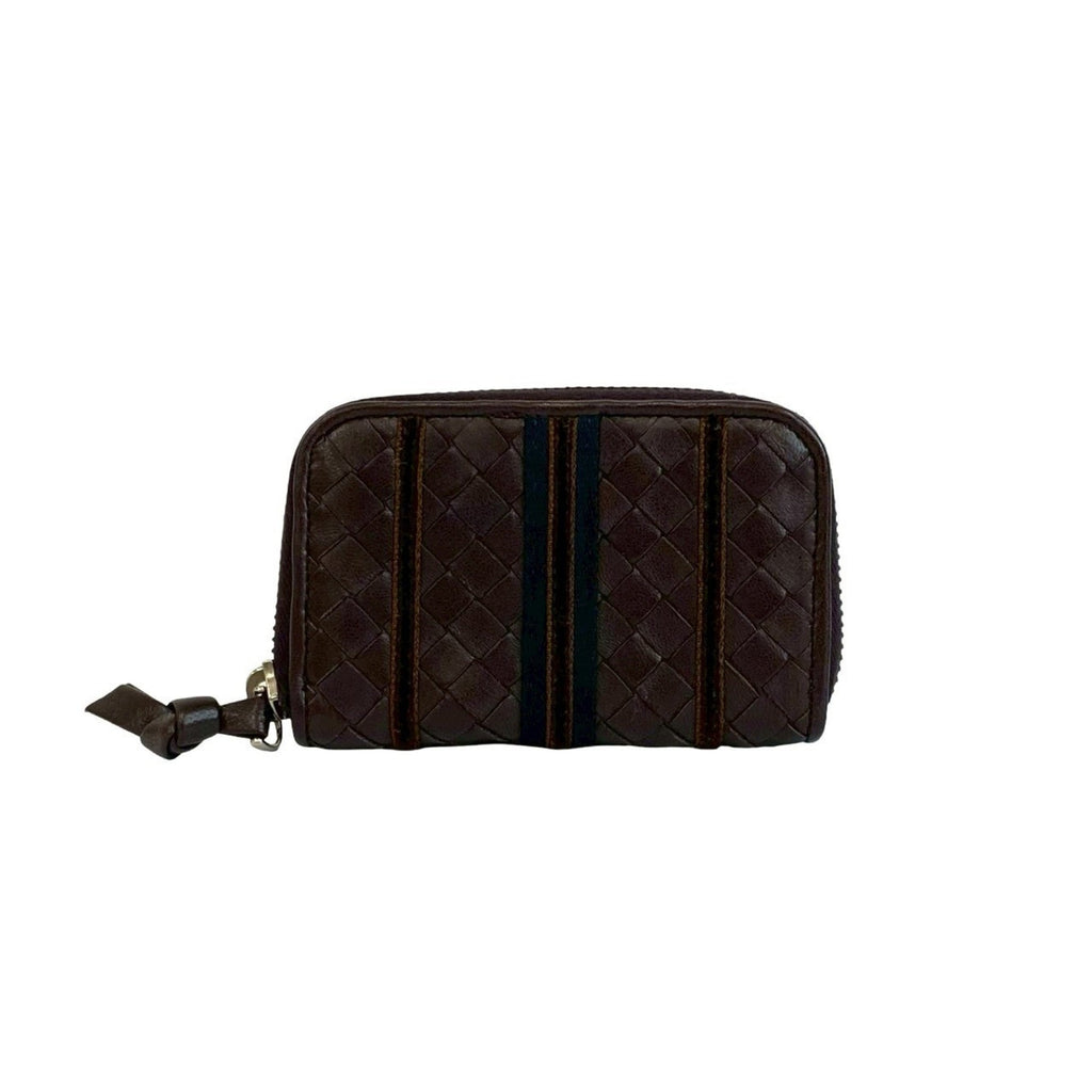 Bottega Veneta Brown Leather Coin Purse/Coin Case