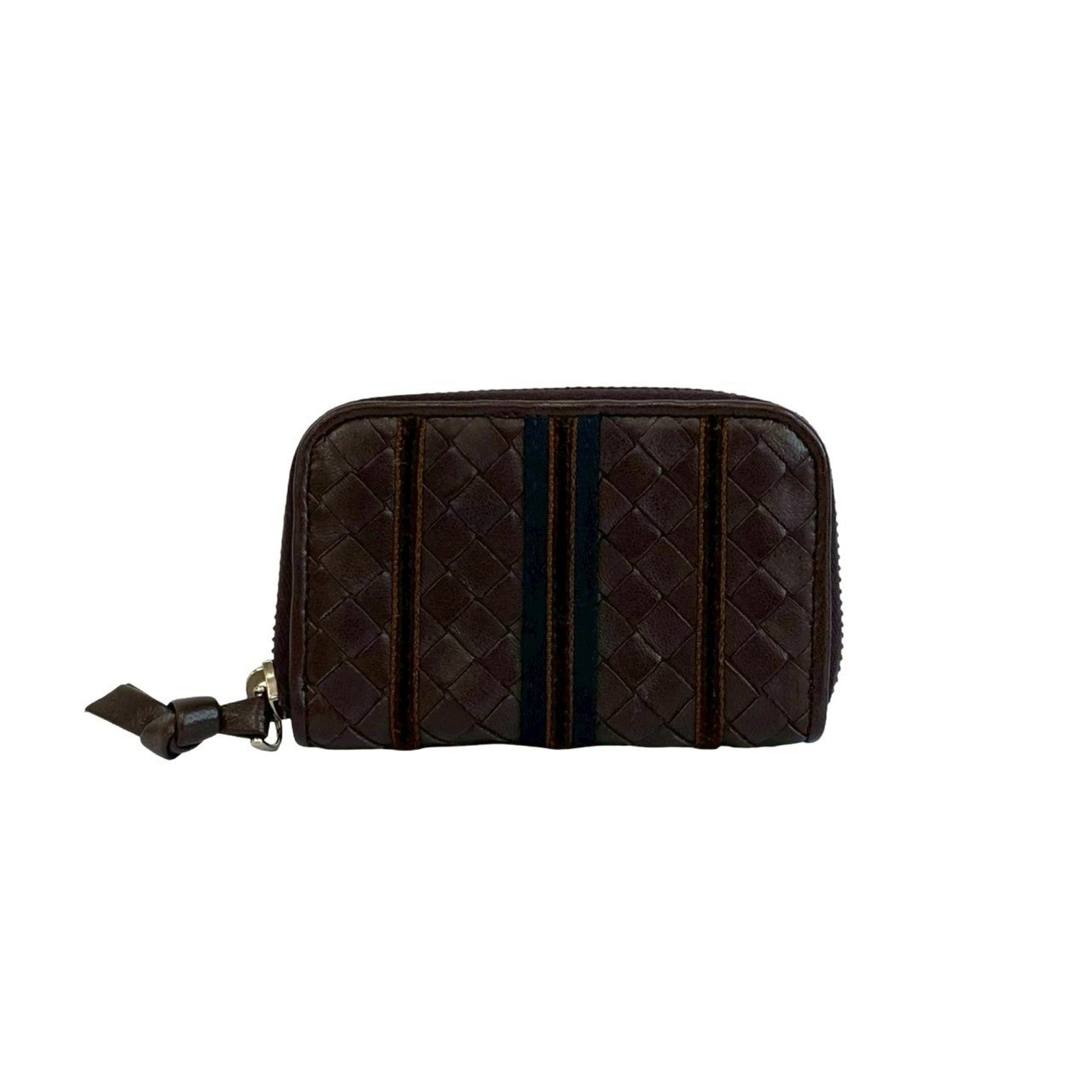 Bottega Veneta Brown Leather Coin Purse/Coin Case