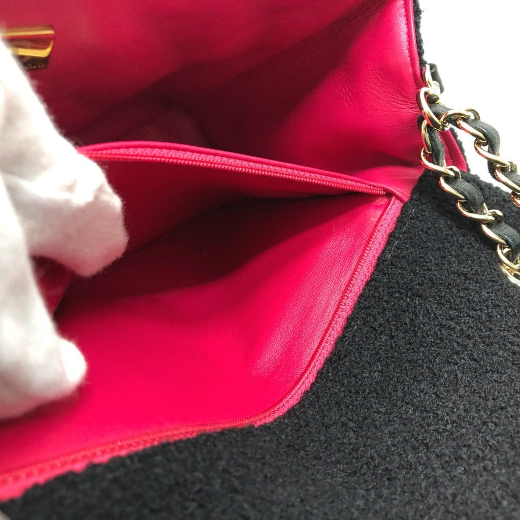 Chanel Black Canvas Shoulder Bag