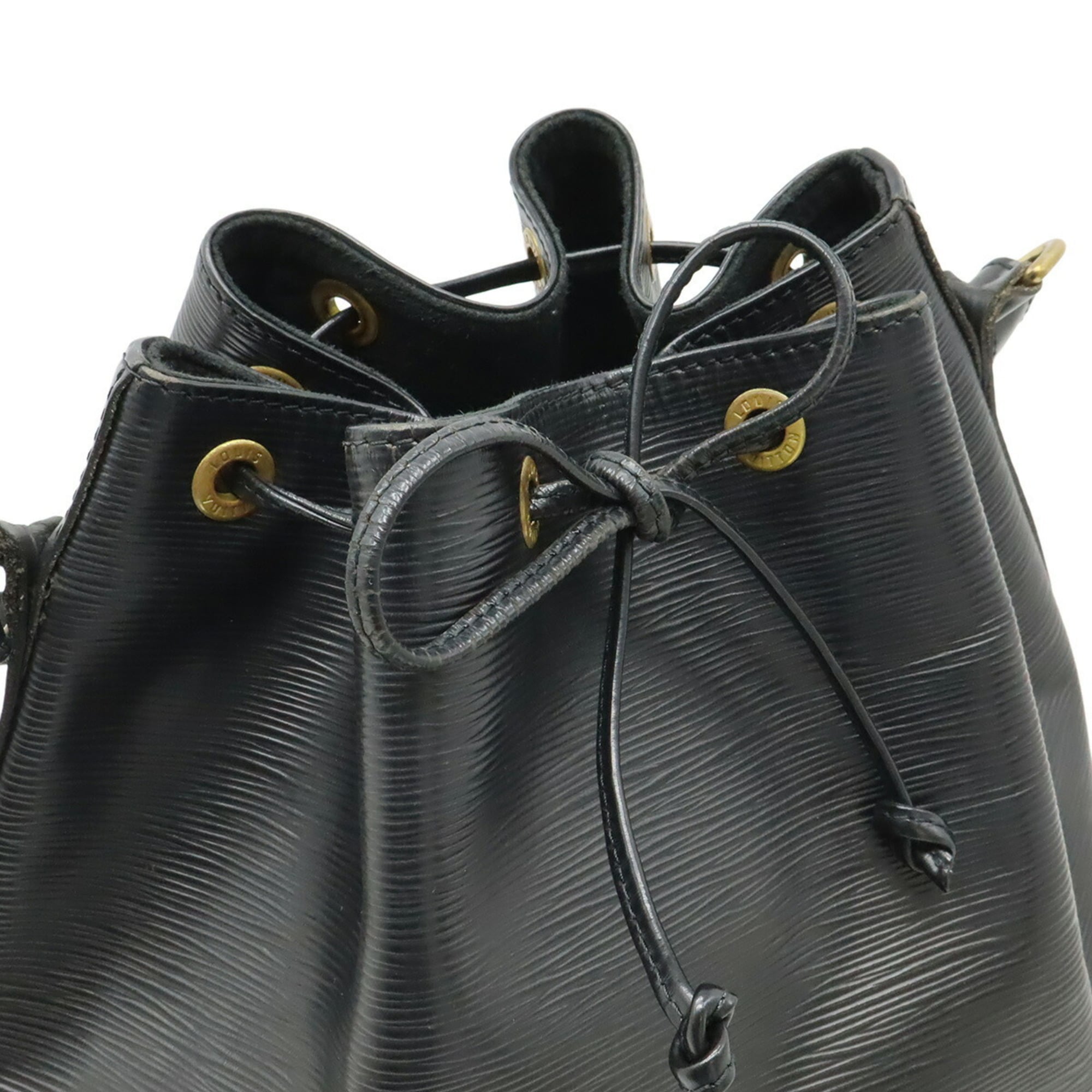 Louis Vuitton Black Noir Epi Leather Shoulder Bag
