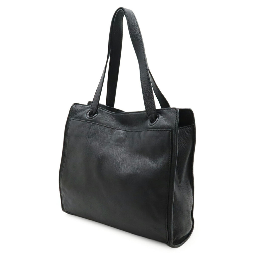 Chanel Black Leather Shoulder Bag Tote Bag