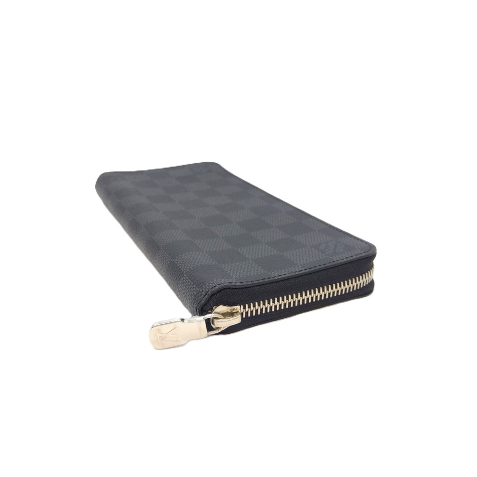 Louis Vuitton Black Damier Graphite Damier Graphite Long Wallet