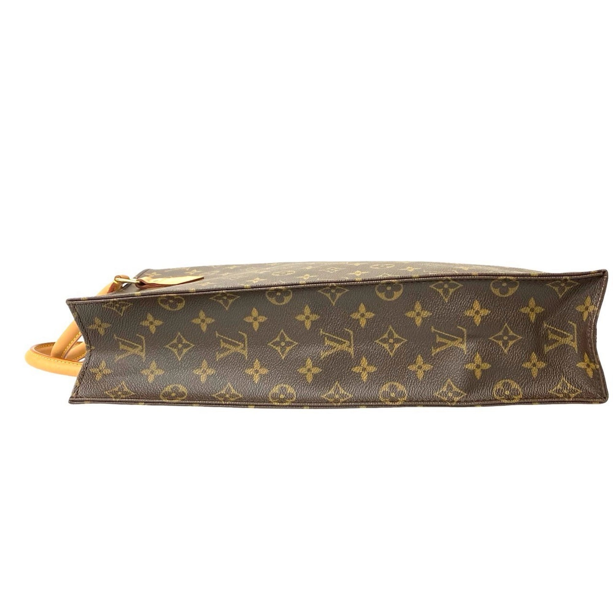 Louis Vuitton Brown Leather Pvc Handbag Tote Bag