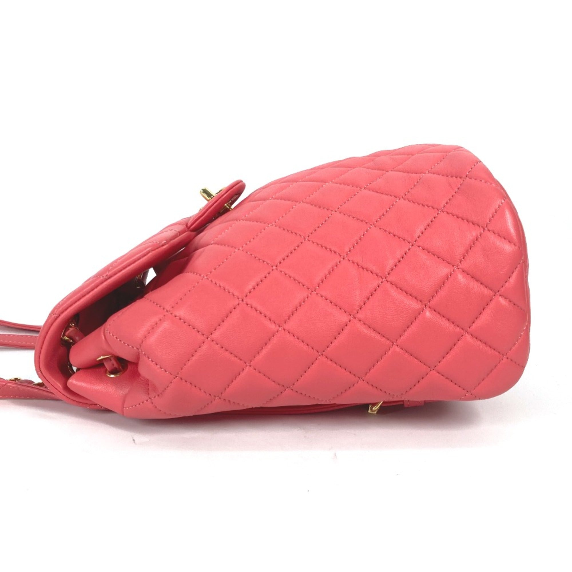 Chanel Pink Leather Backpack