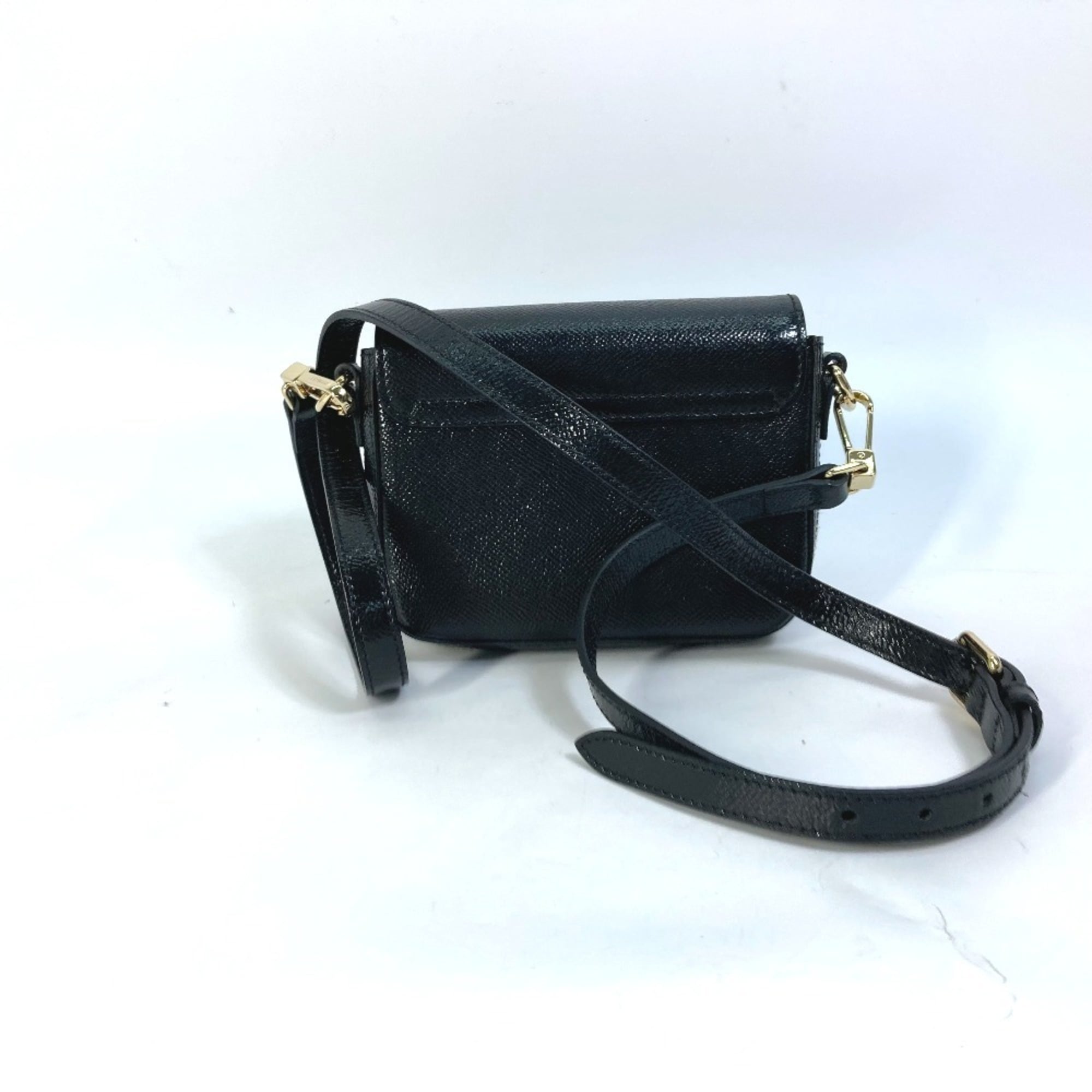 Burberry Black Leather Pochette Shoulder Bag