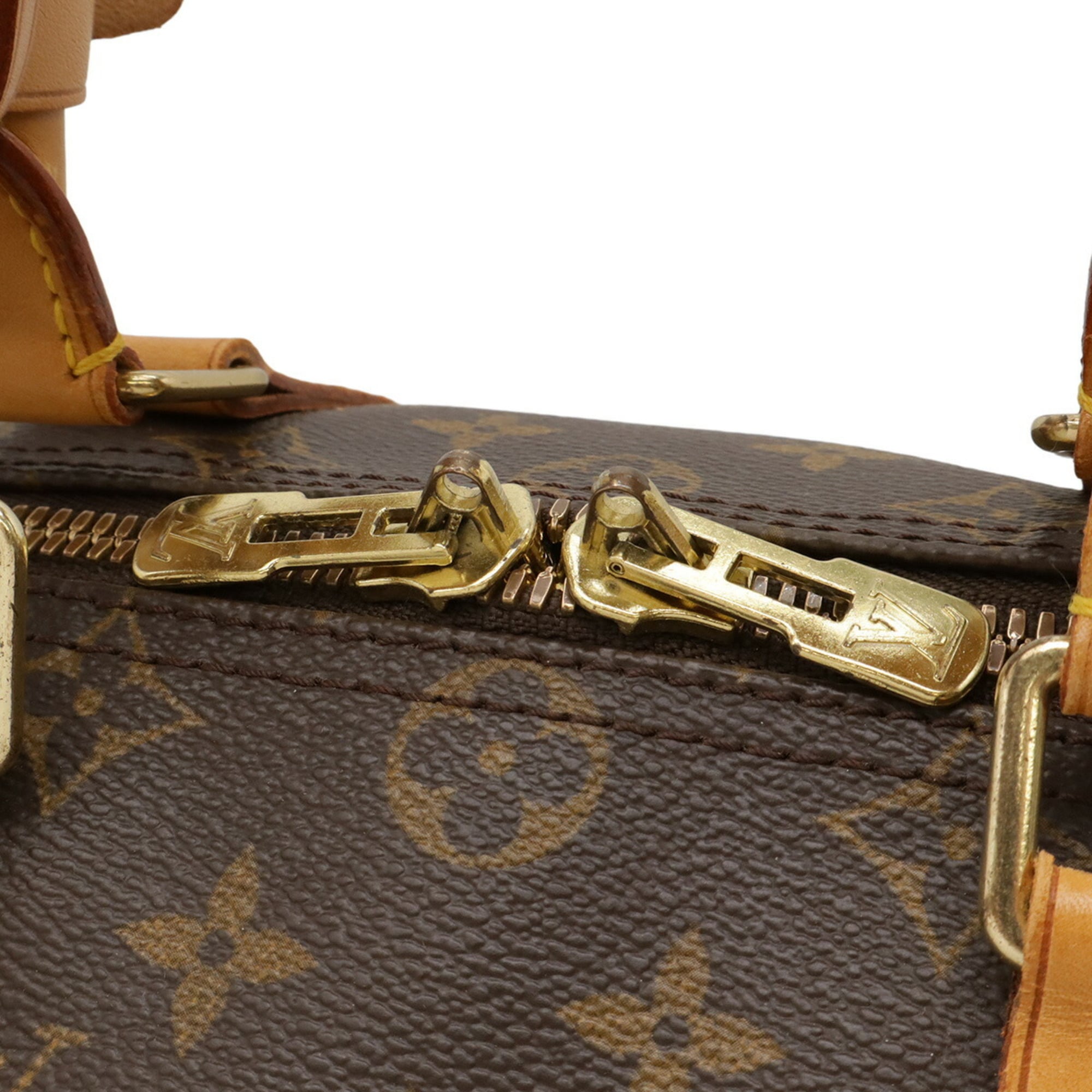 Louis Vuitton Brown Pvc Boston Bag Handbag
