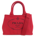 Prada Red Color Canapa Handbag