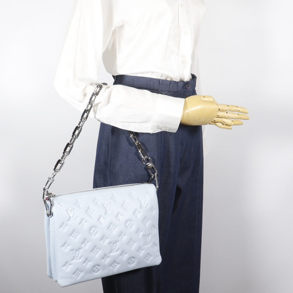 Louis Vuitton Light Blue Monogram Shoulder Bag