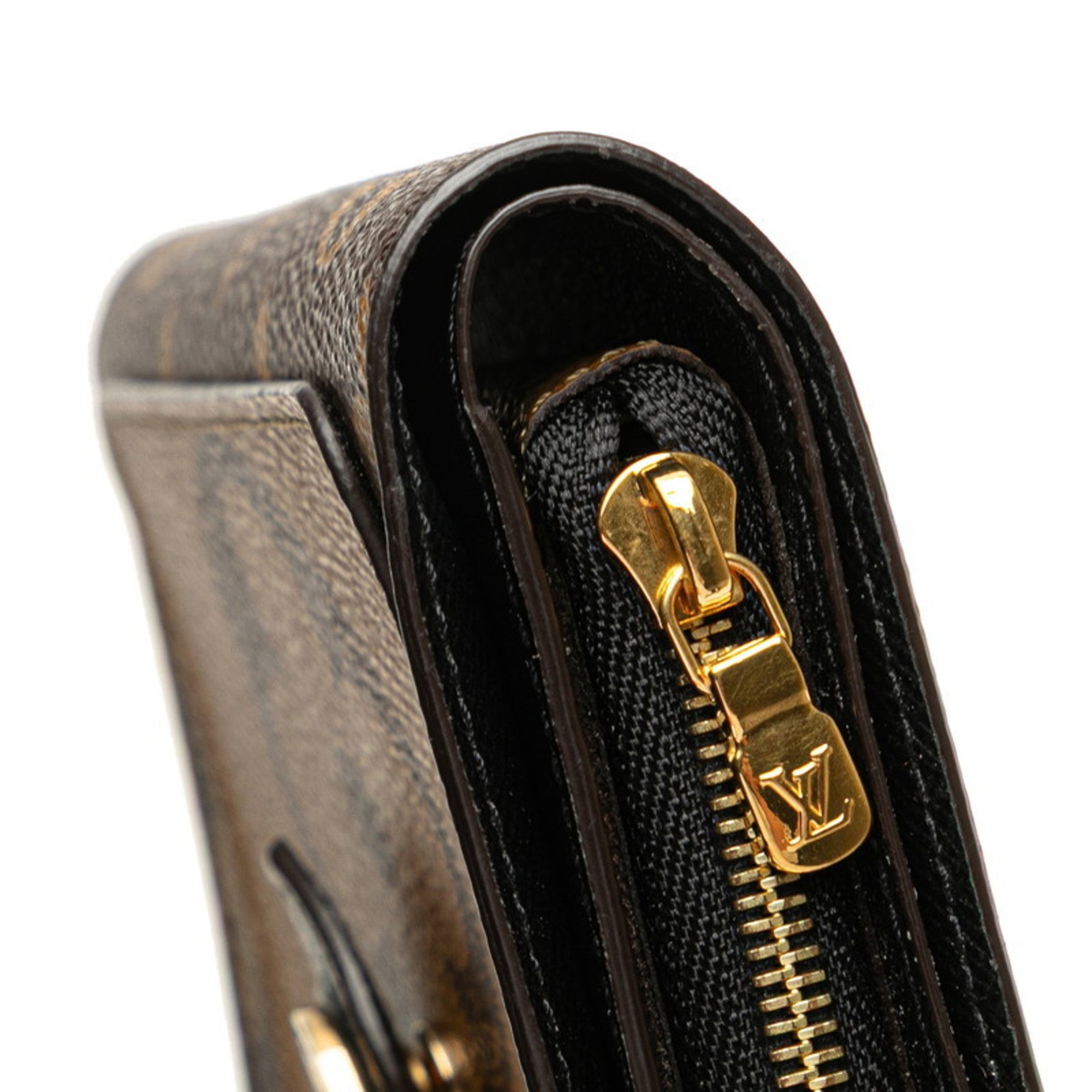 Louis Vuitton Brown Pvc Leather Wallet