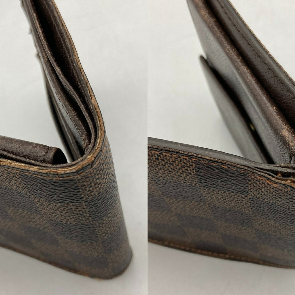 Louis Vuitton Brown Pvc Leather Wallet