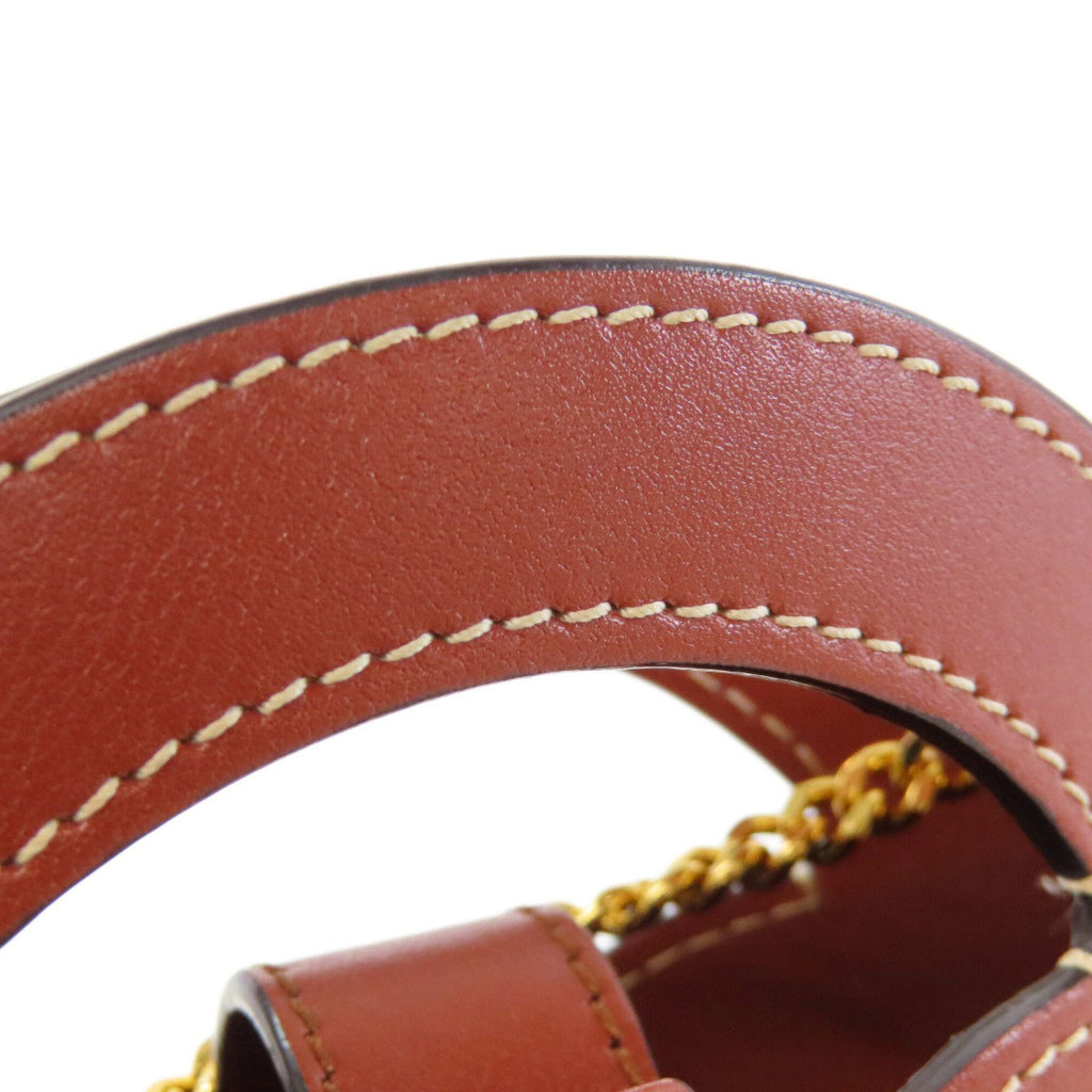 Chloé Brown Red Brown Leather Shoulder Bag (Pre-Owned)