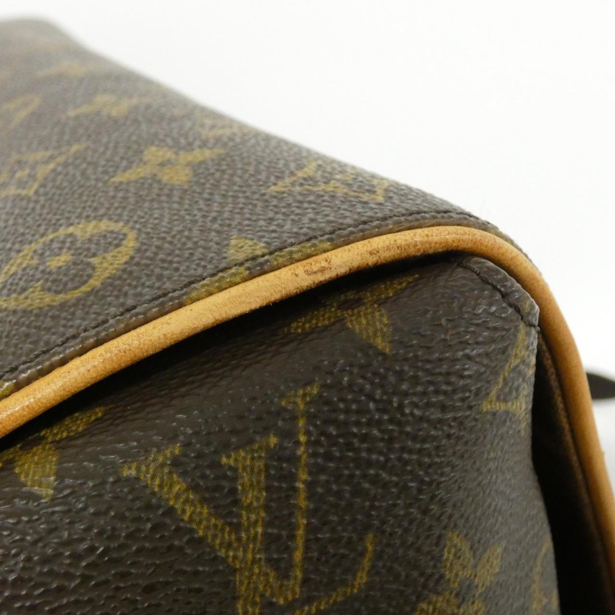Louis Vuitton Marron Coated Canvas Shoulder Bag