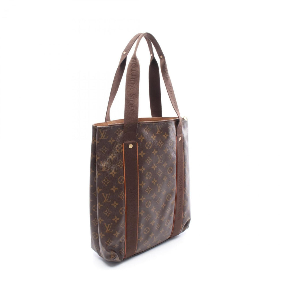 Louis Vuitton Brown Coated Canvas Leather Tote Bag