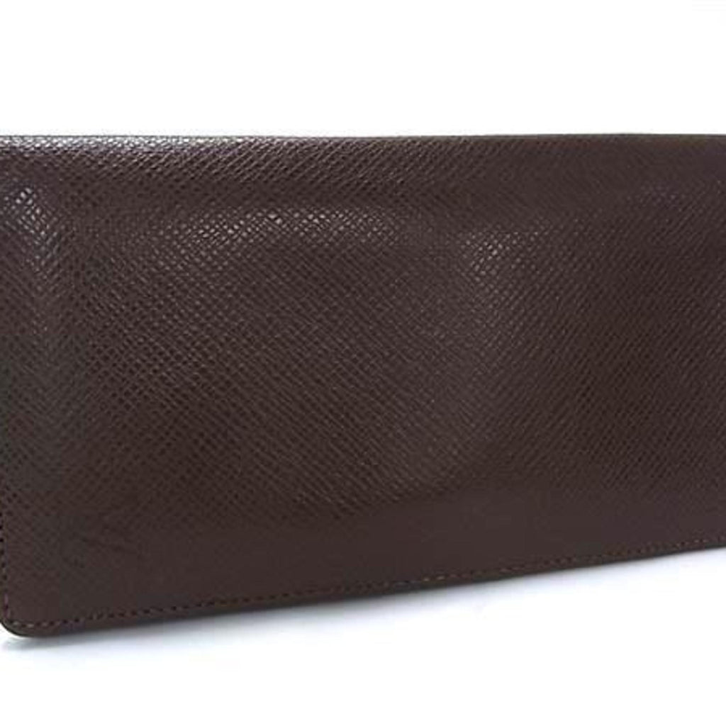 Louis Vuitton Brown Grizzly Taiga Leather Long Wallet