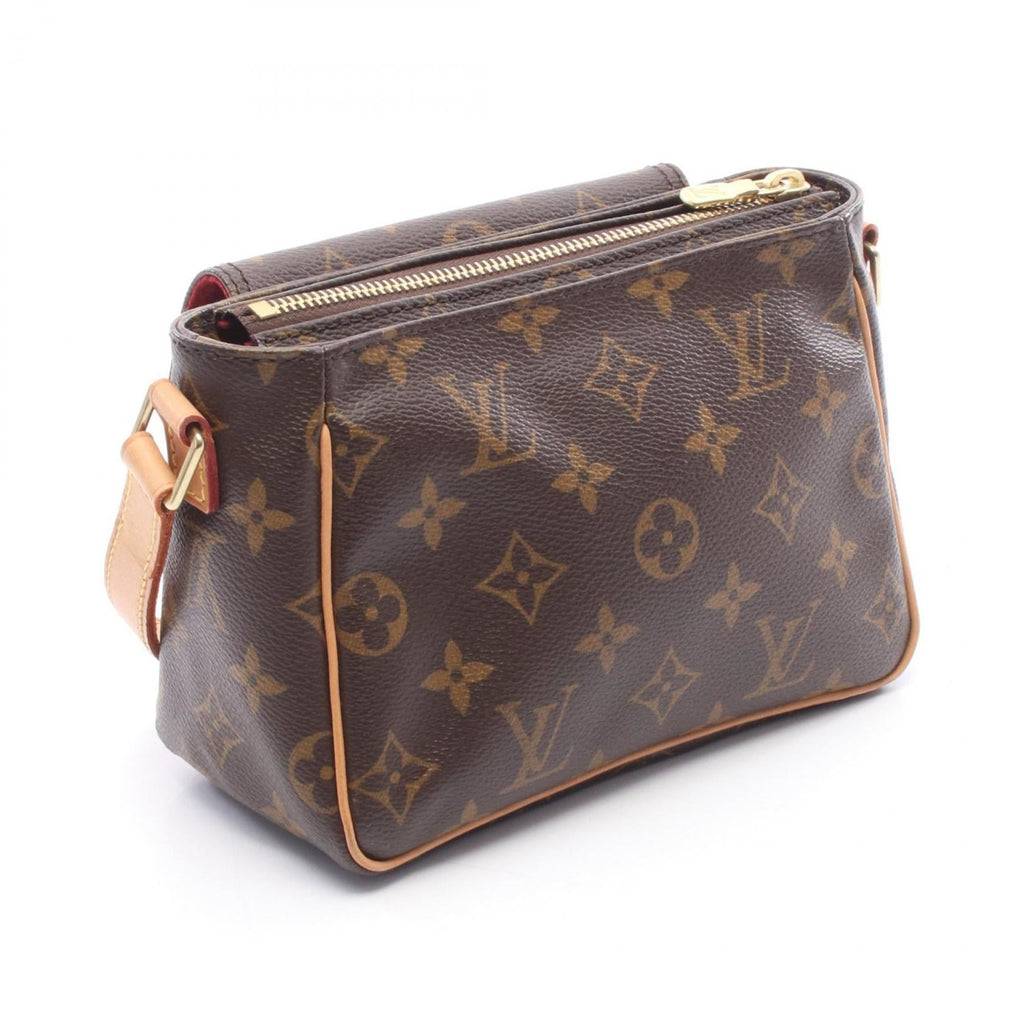 Louis Vuitton Brown Coated Canvas Pvc Monogram Leather Handbag Shoulder Bag