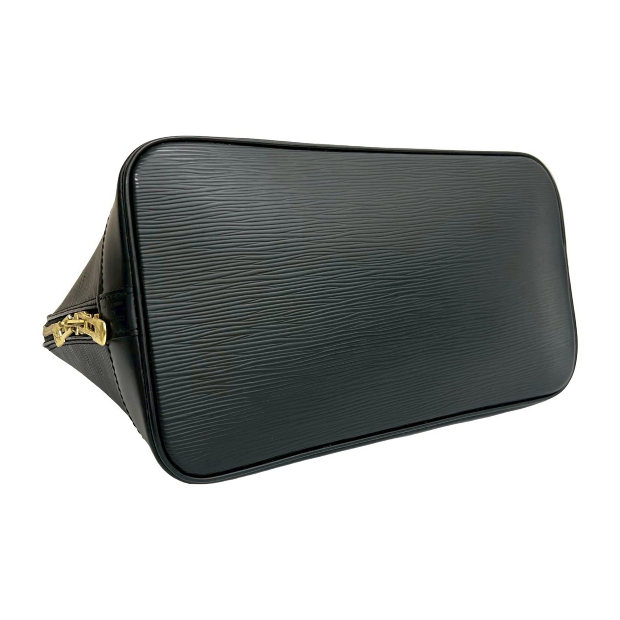 Louis Vuitton Black Epi Leather Handbag Tote Bag