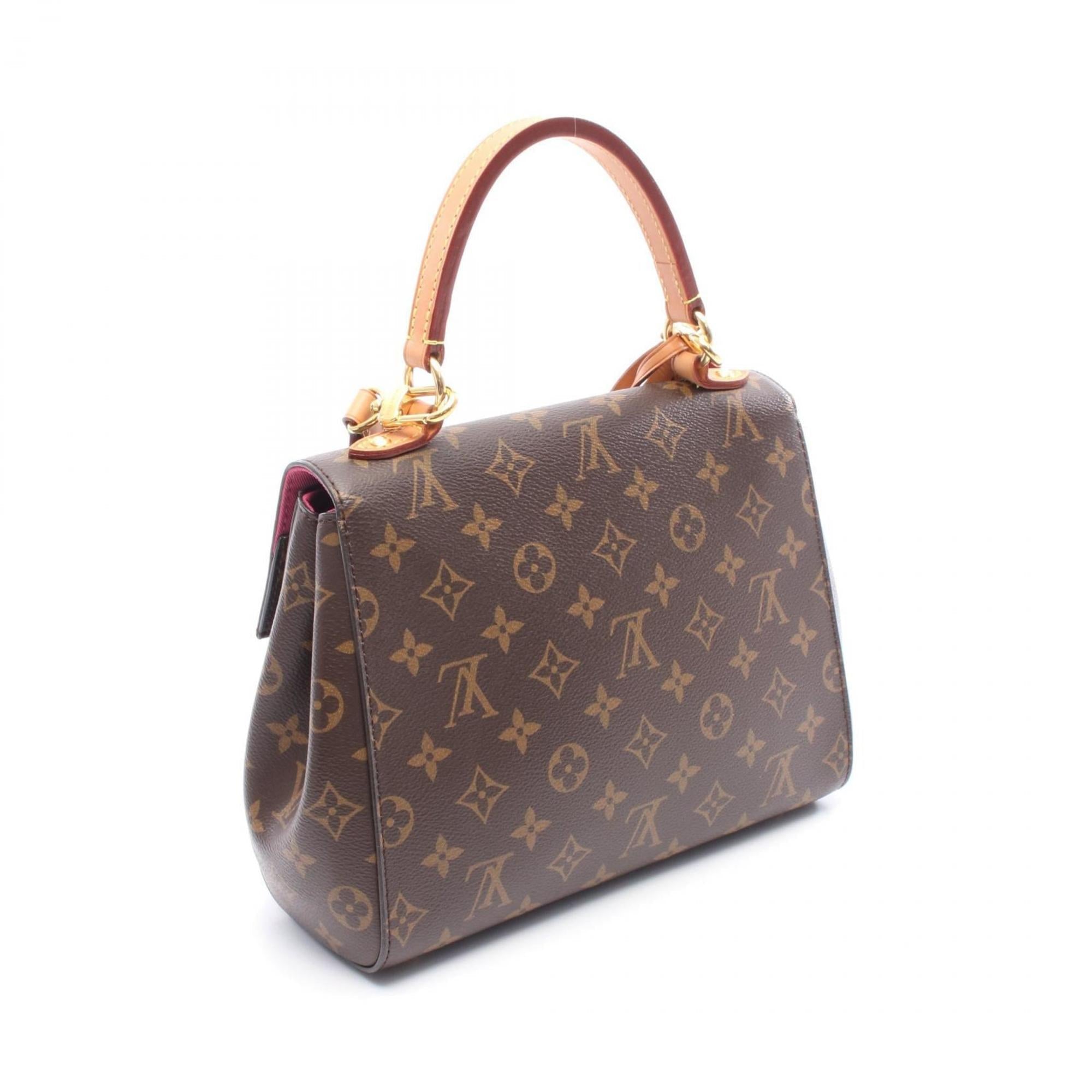 Louis Vuitton Brown Pvc Leather Handbag
