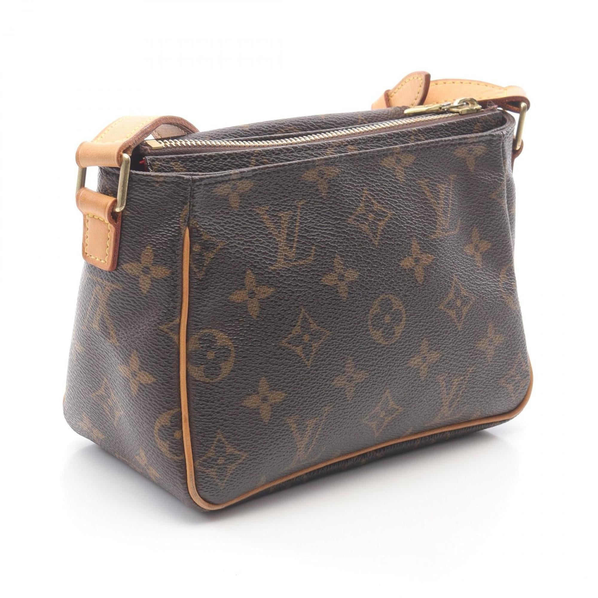 Louis Vuitton Brown Pvc Leather Shoulder Bag