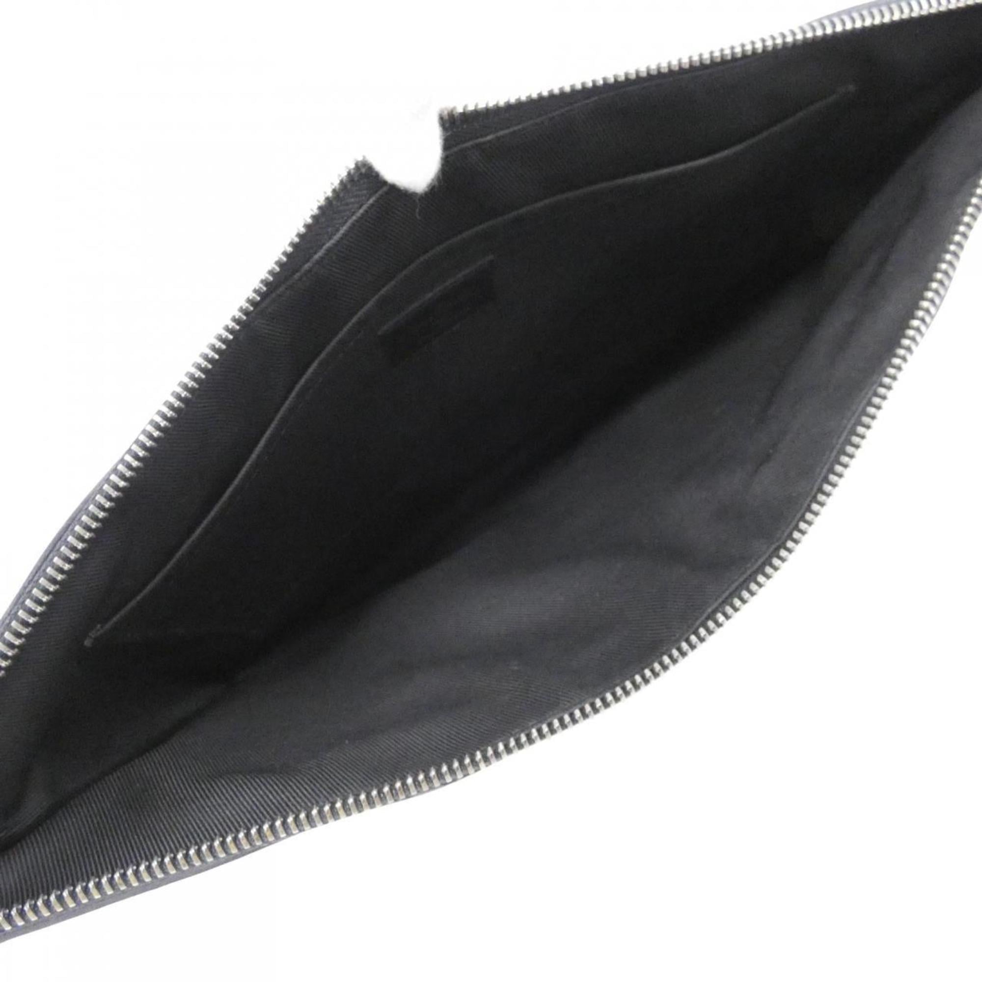 Louis Vuitton Black Coated Canvas Handbag Pochette